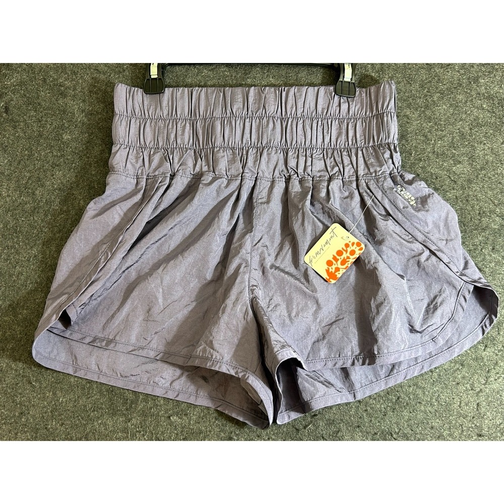 FP Movement Free People The Way Home Shorts Womens High Rise Deep Sea Size Small